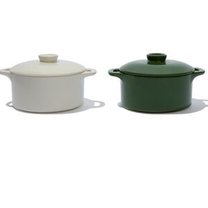 Brocc Your Body

Mini round ceramic cocotte set